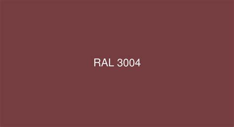 RAL Purple red [RAL 3004] Color in RAL Classic chart