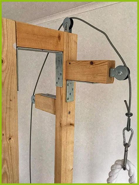 DIY cable machine | Thuissportschool, Home gym decor, Trainingsruimte thuis