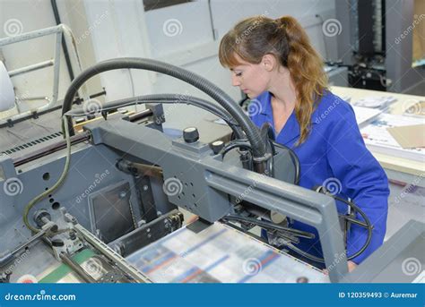 The Newspaper Printing Machine Stock Image - Image of blue, equipment ...