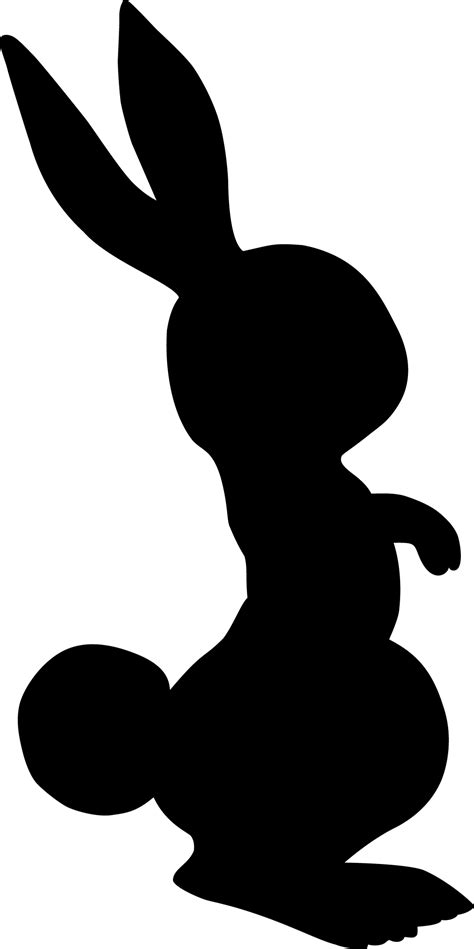 23 Cute Bunny Rabbit Silhouettes and Clipart! - The Graphics Fairy