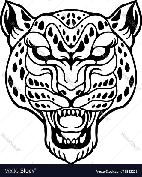 Leopard Face Silhouette