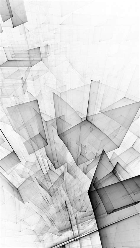 Abstract Bw White Cube Pattern #iPhone #6 plus #wallpaper Iphone ...