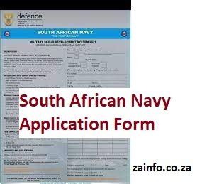 South African Navy Application Form 2023-2024 | PDF Download - KiTaTool