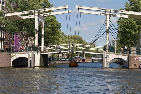 Typical bridge in Amsterdam Canals | Stock image | Colourbox