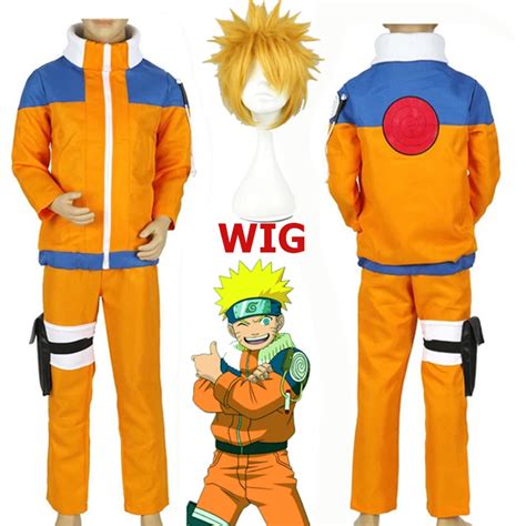 Kids Naruto Cosplay Costumes Anime Naruto Uzumaki Outfit For Boys Show ...