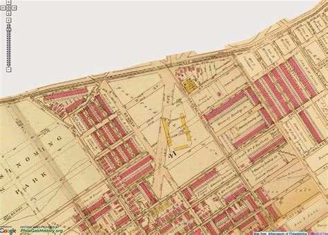 Philly Frankford Yellow Jackets Map of Stadium in Wissinoming circa ...