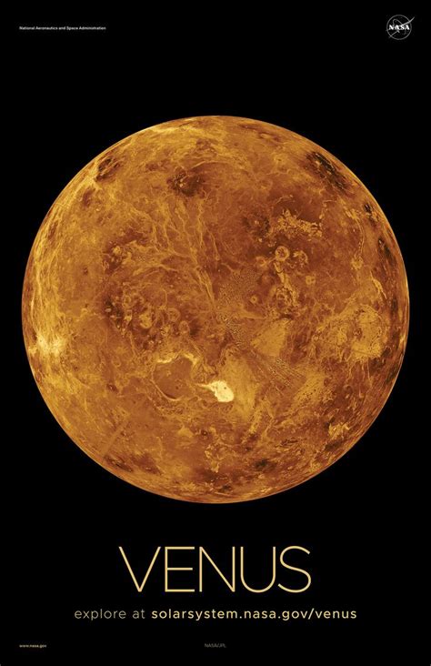 Venus Poster - Version A - NASA Science | Nasa solar system, Solar ...