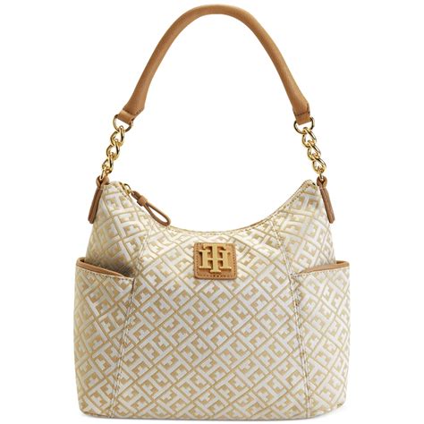 Tommy Hilfiger Ellen Jacquard Cross Body Bag in Beige (neutral) | Lyst