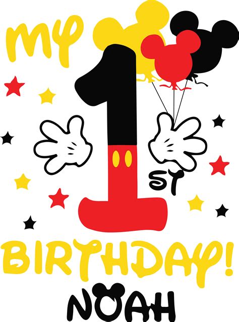 Mickey Happy Birthday Disney Svg, Birthday Mickey Svg, Happy | Inspire ...