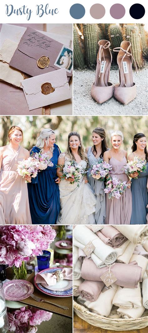 9 Ultimate Dusty Blue Color Combinations for Wedding - WedNova Blog