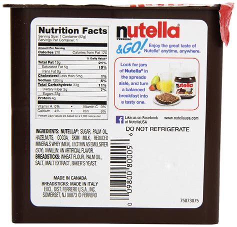 30 Nutella Label Nutrition Facts - Labels Design Ideas 2020