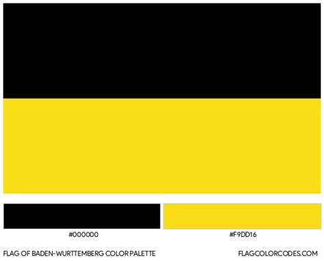 Baden-Wurttemberg flag color codes