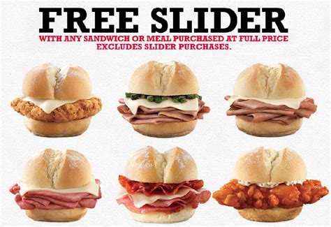 Free Slider at Arby's Deal - Julie's Freebies