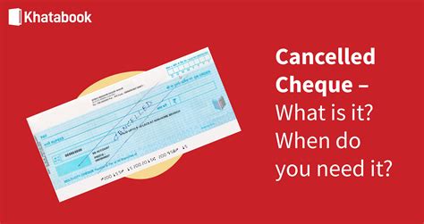 Cancelled Cheque - Meaning & How to Write a Cancelled Cheque?