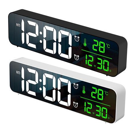 Actoyo LED Digital Alarm Clocks for Bedrooms Bedside With Snooze ...