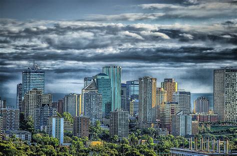 5760x1080px | free download | HD wallpaper: edmonton, canada, skyline ...