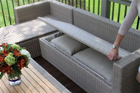 Outdoor Patio Furniture With Cushion Storage