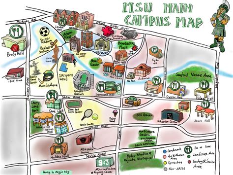 Msu Campus Map Full Page