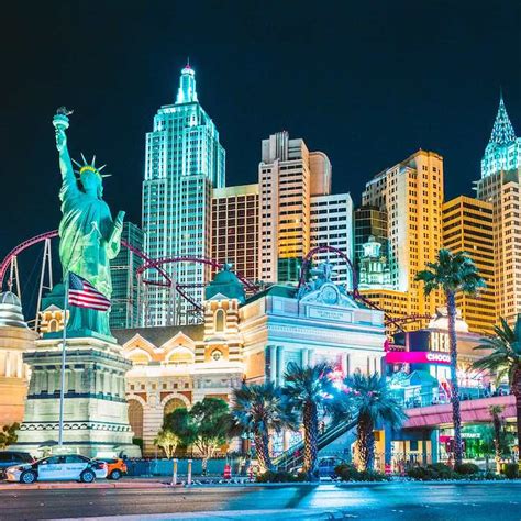 Las Vegas skyline illuminated at night, Nevada, USA - Travel Off Path