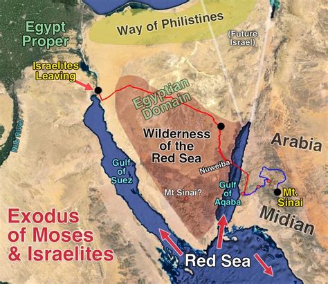 The Exodus Discovered! Egypt to Arabia | Bible evidence, Bible mapping ...