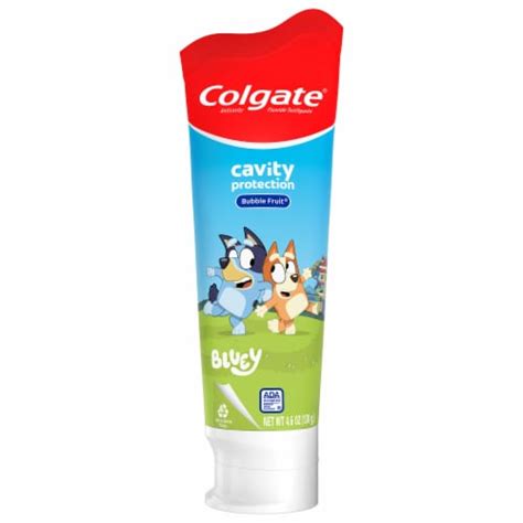 Colgate Bluey Kids Toothpaste for Kids with Bubble Fruit Flavor, 4.6 oz ...