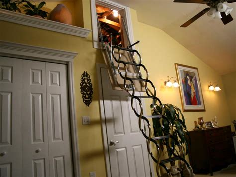 Attic doors with stairs - Builders Villa