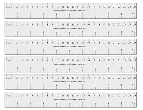 Printable Scale Ruler Pdf