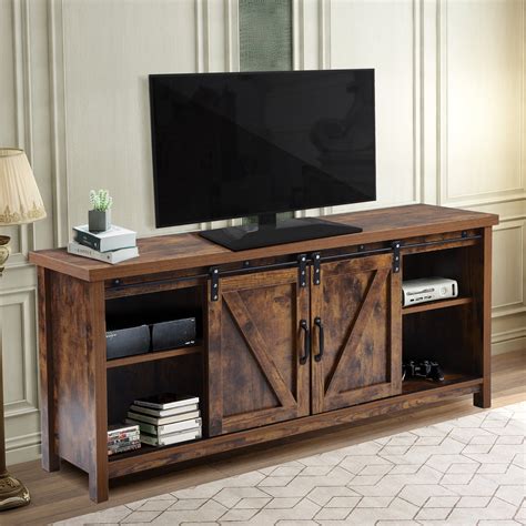 TV Stand Industrial Rustic Entertainment Center for 65 Inch TV, Tall ...