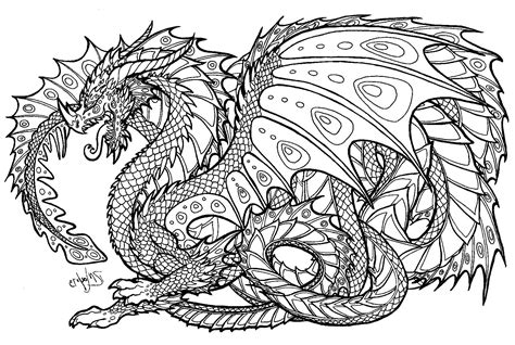 Printable Dragon Coloring Sheets