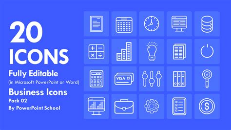 Free Business Icons for PowerPoint Pack 02 - PowerPoint School