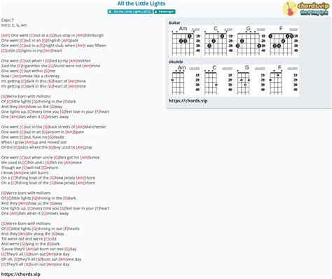 Chord: All the Little Lights - tab, song lyric, sheet, guitar, ukulele ...