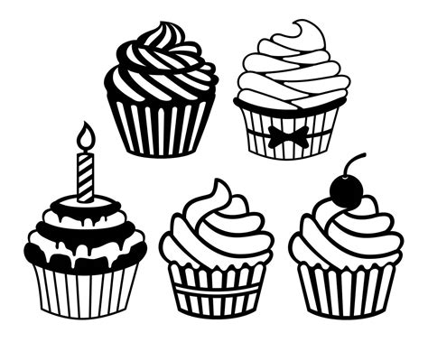 Cupcake svg, cupcakes svg, cupcake template, cupcake dxf, cupcakes dxf ...