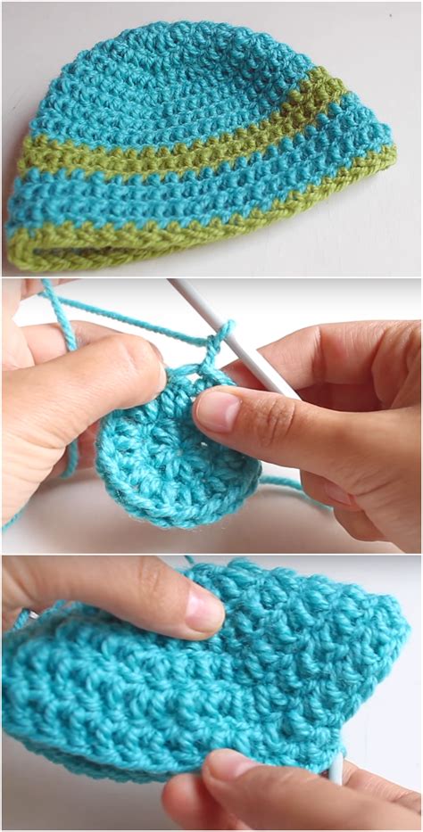 How To Crochet A Basic Beanie Hat - We Love Crochet