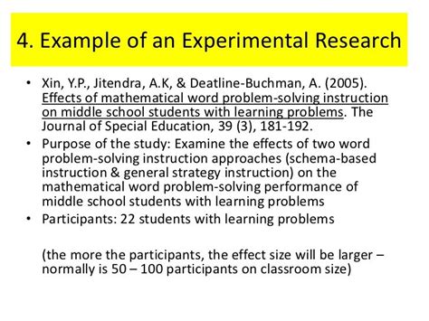 🎉 Example of experimental research topics. Simple Examples of ...