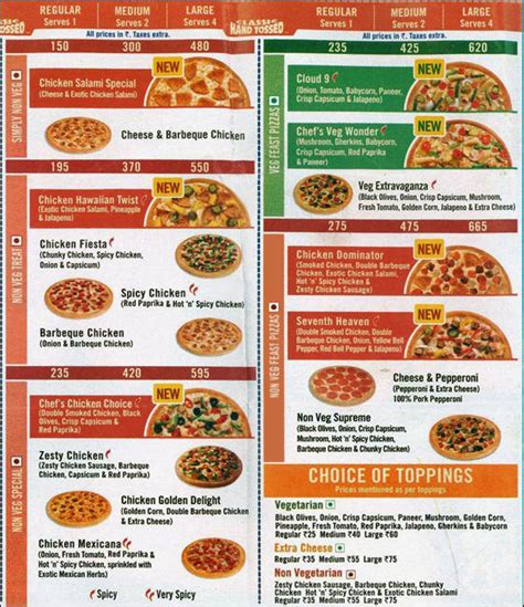 Domino's Pizza, DLF Cyber City, Gurgaon, Delhi NCR Restaurants, Menu ...