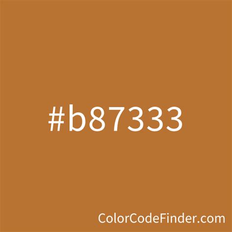 Copper Color Code is #b87333