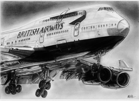 Boeing 747-400 drawing | Boeing 747 400, Airplane drawing, Plane drawing