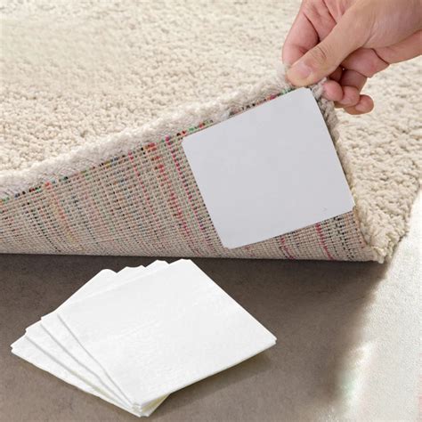 4Pcs/Set Carpet Pad Adhesive Sticker Fabric Glue Double sided Anti Slip ...