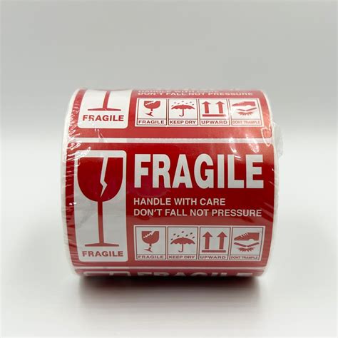 Fragile Stickers For Packing 500pcs, Hobbies & Toys, Stationary & Craft ...