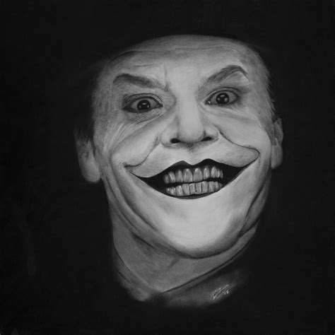 Jack Nicholson As The Joker Drawing by Robert Bateman