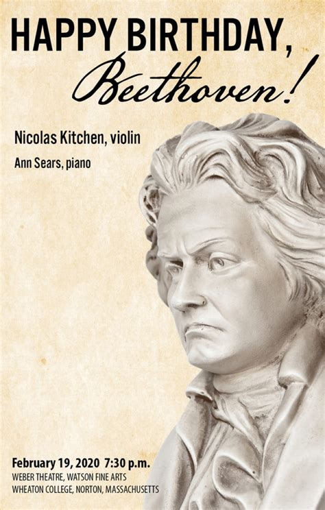 Happy Birthday, Beethoven! - Wheaton College Massachusetts