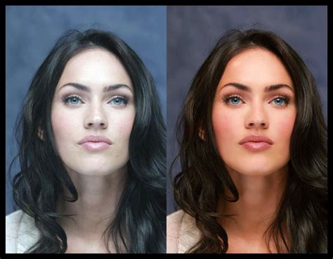 HOLLYWOOD CELEBRITIES BEFORE PHOTOSHOP: Megan Fox - Before and After ...