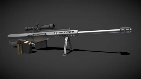 Barrett M82 50. Cal Sniper Rifle - Buy Royalty Free 3D model by JD24 ...