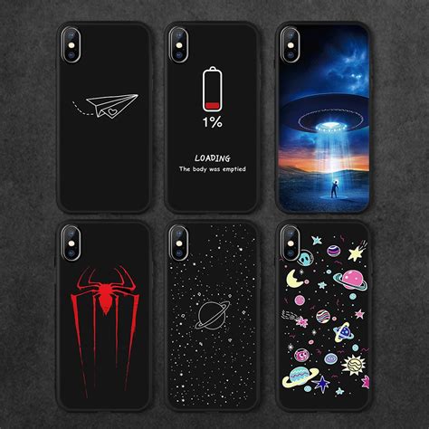 EKDME Thick Soft Silicon Phone Cover Case For iPhone 8 7 Plus XS Max ...