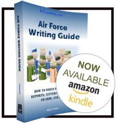 Air Force Writing Assistance and Examples