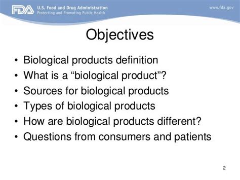 FDA Presentation on Biologics