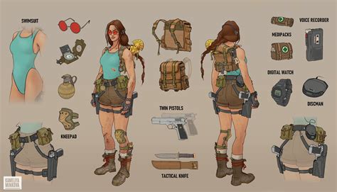 ArtStation - 90s Lara Croft REDESIGN (21 pages!)