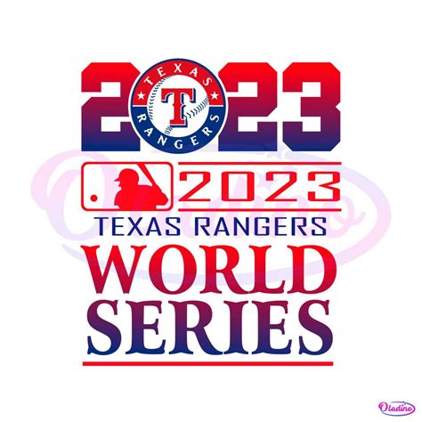 2023 Texas Rangers World Series SVG Cutting Digital File