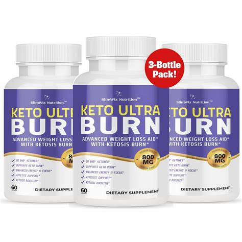 3-Pack Keto Ultra Burn Keto Fat Burner For Women Men - Keto BHB Pills ...