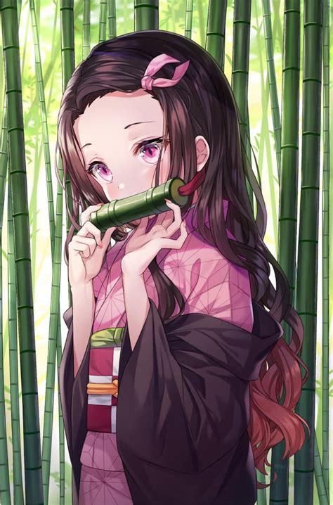 Nezuko messing with her mouth guard : r/BackgroundNezuko